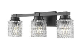 Jacqueline Three Light Vanity in Matte Black (224|6101-3V-MB)