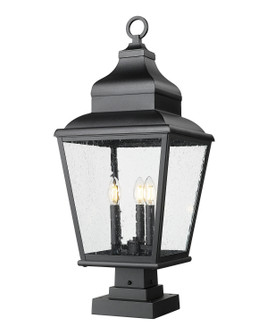 Raphael Three Light Outdoor Pier Mount in Sand Black (224|5029PHBS-SQPM-BK)