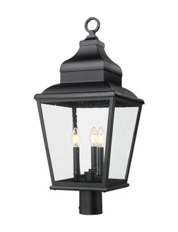 Raphael Three Light Outdoor Post Mount in Sand Black (224|5029PHBR-BK)