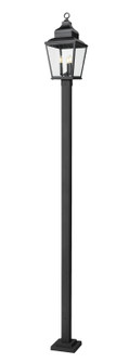 Raphael Three Light Outdoor Post Mount in Sand Black (224|5029PHBS-536P-BK)