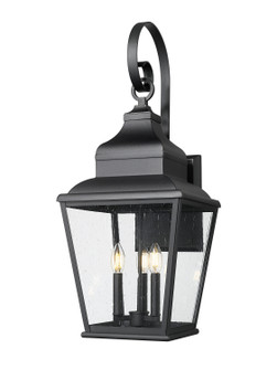 Raphael Three Light Outdoor Wall Mount in Sand Black (224|5029B-BK)