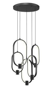 Saros LED Chandelier in Matte Black (224|4101-5MB-LED)