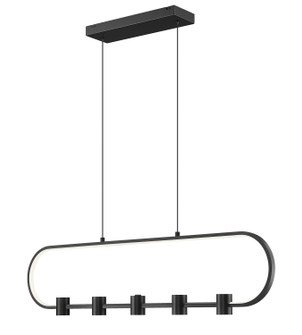 Saros LED Linear Chandelier in Matte Black (224|4101-42L-MB-LED)