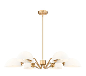 Breton Six Light Chandelier in Modern Gold (224|3048-6MGLD)