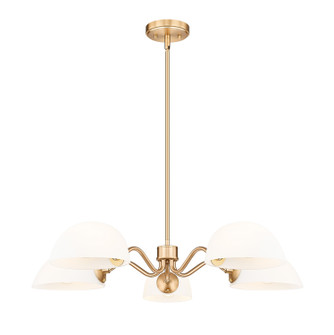 Breton Five Light Chandelier in Modern Gold (224|3048-5MGLD)