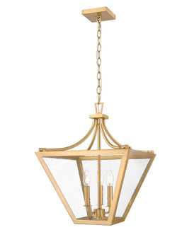 Montalcino Three Light Chandelier in Rubbed Brass (224|1961-3C-RB)