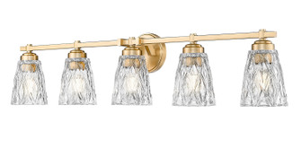 Andree Five Light Vanity in Modern Gold (224|1960-5V-MGLD)