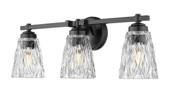 Andree Three Light Vanity in Matte Black (224|1960-3V-MB)