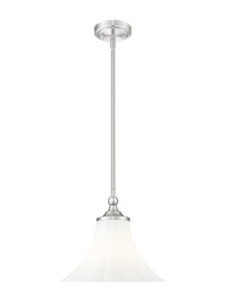 Fleur One Light Pendant in Brushed Nickel (224|1958P12-BN)