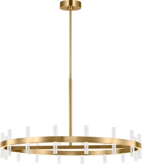 Silas LED Chandelier in Burnished Brass | Burnished Brass (454|SLC11032BBS)