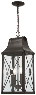 De Luz Four Light Outdoor Chain Hung in Oil Rubbed Bronze w/Gold Highlights (7|73297-143C)