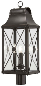 De Luz Four Light Outdoor Post Mount in Oil Rubbed Bronze W/ Gold High (7|73295-143C)