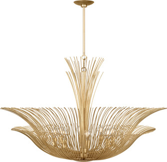 Dorelle Eight Light Chandelier in Gild/Gild (454|LXC1218GD)