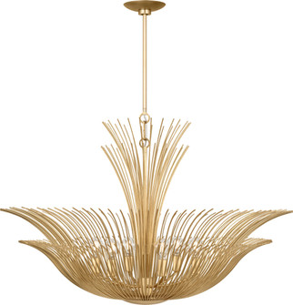 Dorelle Six Light Chandelier in Gild/Gild (454|LXC1206GD)