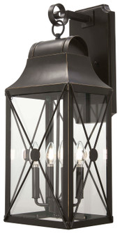 De Luz Four Light Outdoor Wall Mount in Oil Rubbed Bronze w/Gold Highlights (7|73293-143C)