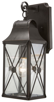 De Luz One Light Outdoor Wall Mount in Oil Rubbed Bronze w/Gold Highlights (7|73291-143C)