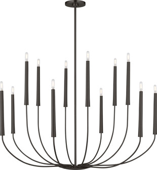 Lois 12 Light Chandelier in Aged Iron | Aged Iron (454|EC11812AI)