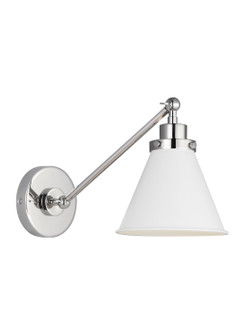 Wellfleet One Light Wall Sconce in Polished Nickel/Polished Nickel (454|CW1121PNMG)