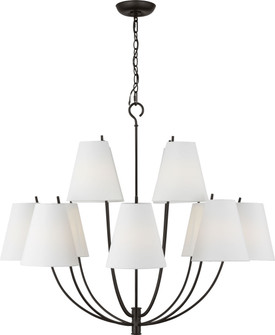Marina 12 Light Chandelier in Aged Iron | Aged Iron (454|CC18412AI)
