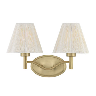 Rosa Two Light Bathroom Vanity in Noble Brass (51|8-6081-2-127)