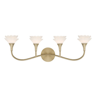Florena Four Light Bathroom Vanity in Noble Brass (51|8-5081-4-127)
