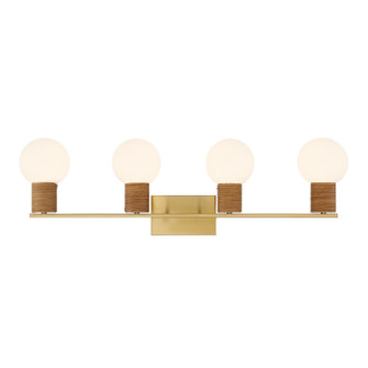 Jarrell Four Light Bathroom Vanity in Warm Brass (51|8-4081-4-322)