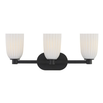 Baldwin Three Light Bathroom Vanity in Matte Black (51|8-1245-3-BK)