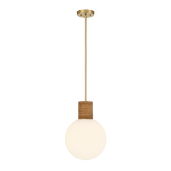 Jarrell One Light Pendant in Warm Brass (51|7-4082-1-322)