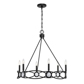 Minette Six Light Chandelier in Matte Black (51|1-4101-6-89)