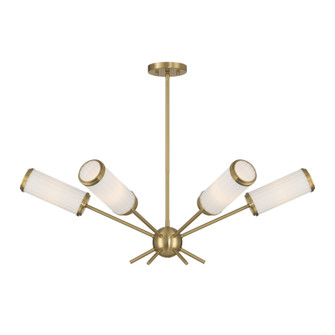 Denison Six Light Chandelier in Warm Brass (51|1-3198-6-322)