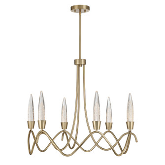 Sofia LED Chandelier in Noble Brass (51|1-1798-6-127)