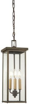 Casway Four Light Chain Hung Lantern in Oil Rubbed Bronze W/ Gold High (7|72584-143C)