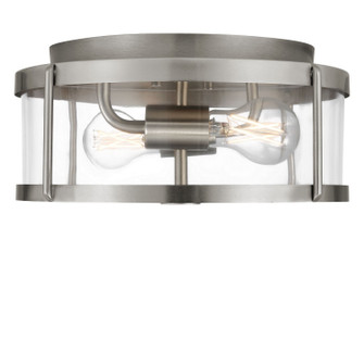 Lumra Two Light Flush Mount in Brushed Nickel (1|GLF1732BN)