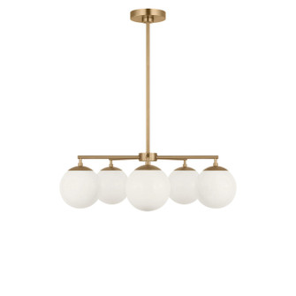 Nube Five Light Chandelier in Satin Brass (1|GLC1795SBE)
