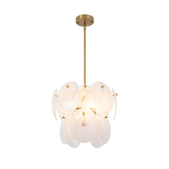 Lily Four Light Pendant in Brushed Brass (78|AC12210BR)