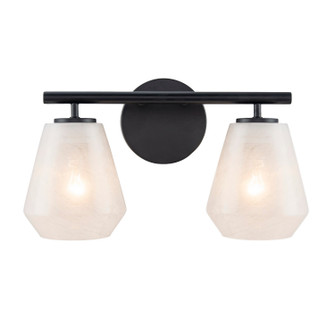 Brooke Two Light Bathroom Vanity in Black (78|AC12182BK)
