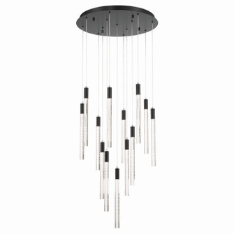Celine LED Chandelier in Black (78|AC12143BK)