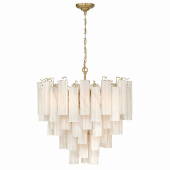 Sophia 16 Light Chandelier in Brushed Brass (78|AC12101WH)