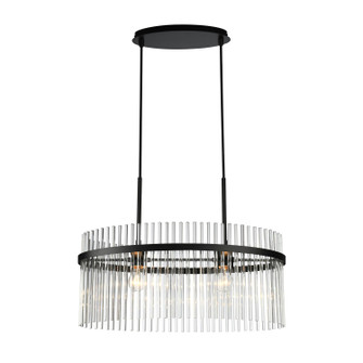 Ava Two Light Chandelier in Black (78|AC12082BK)