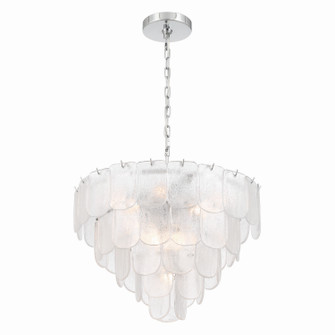 Bianca 12 Light Chandelier in Polished Nickel, Crystalline (78|AC12052CR)