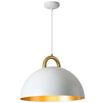Pantheon One Light Pendant in Gold, White (78|AC12001BR)