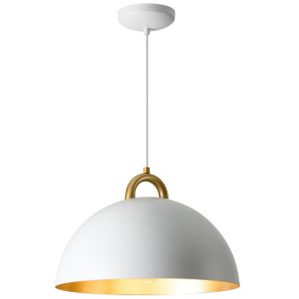 Pantheon One Light Pendant in Gold, White (78|AC12000BR)