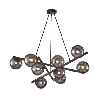 Modena Nine Light Chandelier in Matte Black (78|AC11979SM)