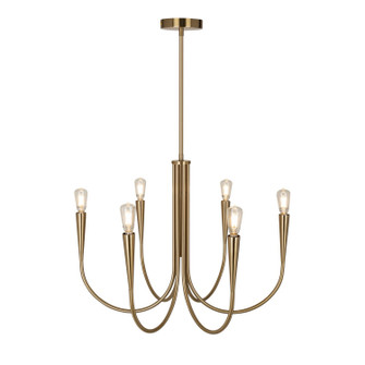 Bronte Six Light Chandelier in Brass (78|AC11926BR)