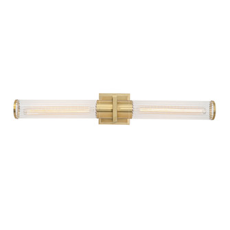 Positano Two Light Bathroom Vanity in Satin Brass (78|AC11773CB)
