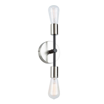 Truro Eight Light Pendant in Black & Brushed Nickel (78|AC11256NB)
