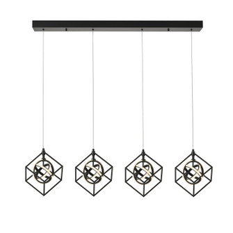 Tulip LED Island Pendant in Matte Black (78|AC1012)