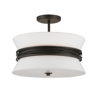 Dalvor Three Light Semi-Flush Mount in Dark Bronze (7|12417-860)