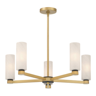 Wexmere Five Light Chandelier in Legacy Brass (7|12326-876)