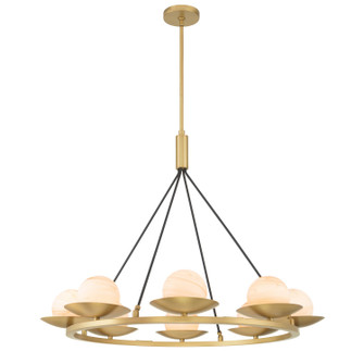 Olenne Eight Light Pendant in Legacy Brass (7|10388-876)